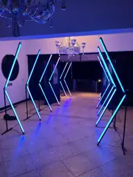 Fotografía real de Túnel LED Pixel