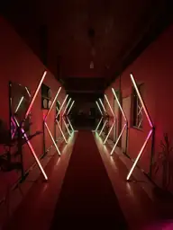 Fotografía real de Túnel LED Pixel