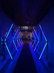 Fotografía real de Túnel LED Pixel